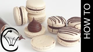 Foolproof Easy Mocha French Macarons With Chocolate Ganache by Cupcake Savvys Kitchen [upl. by Materse]