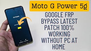 Moto G Power 5g Google Frp Bypass Android 1314 Unlock Without Pc [upl. by Henke]