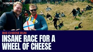 The Insane Race That Has Competitors Versing A Wheel Of Cheese [upl. by Eastlake]