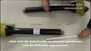 Gelenkwelle kürzen Anleitung 💪 How To Video Gelenkwelle richtig kürzen 🚜 Zapfwelle anpassen 🛠️ [upl. by Loftis]