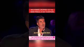 SIMON COWELL MESSAGE to NIGHTBIRDE 🥹💞🎗AGT SEMIFINALS ❤️ CANCER nightbirde trending shorts jane [upl. by Leidgam]