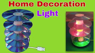 How to Make Home Decoration Light Lamp at Home  room decoration light [upl. by Askari]