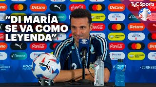 LA CONFERENCIA DE PRENSA DE SCALONI TRAS CONSAGRARSE CAMPEÓN DE LA COPA AMÉRICA POR SEGUNDA VEZ 🏆🏆💙 [upl. by Nigle835]