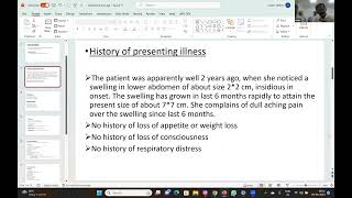 Case Presentation  Desmoid Tumor of Lower Abdominal Wall 050923 [upl. by Tore]