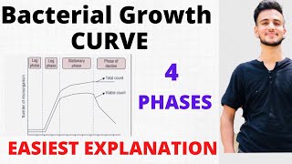 BACTERIAL GROWTH CURVE MICROBIOLOGYCurve of bacterial growth [upl. by Hennessy52]