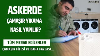 Askerde Çamaşır Yıkama Nasıl Yapılır  Çamaşır Torbası File ve Çamaşır Makinesi [upl. by Wootan]