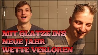 Mit Glatze ins neue Jahr  Wette verloren [upl. by Julita439]