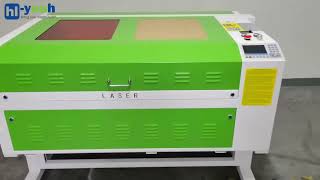 HL 1060G 100W CO2 Laser Machine Setup [upl. by Atsejam]