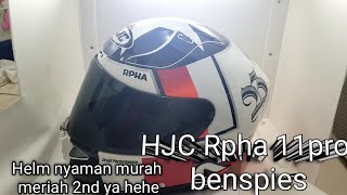 REVIEW HJC RPHA 11 PRO BENSPIES  HELM PALING NYAMAN DI HARGA TERJANGKAU [upl. by Felizio]