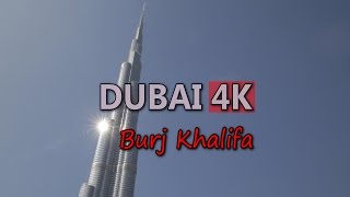 Ultra HD 4K Dubai Burj Khalifa Tower Video Stock Footage UAE Travel Tourism Tourist Attraction UHD [upl. by Aicilra]