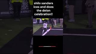 SHILO SANDERS PUTS THE GAME AWAY FOR THE BUFFS AND DOES HIS DADS DEIONS TD DANCE [upl. by Luiza437]