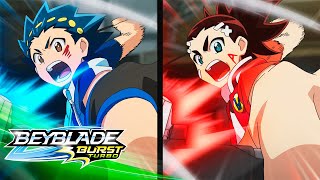 BEYBLADE BURST TURBO  Ép 1 Le défi Turbo   Ép 2 Achilles contre Forneus [upl. by Raney580]