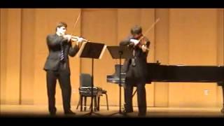 Ysaÿe  Sonata for two violins complete  Filip FenrychNathan Olson [upl. by Yffat]