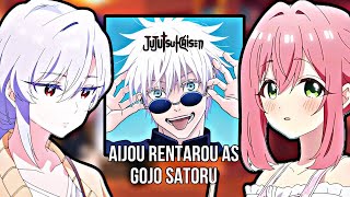 100 girlfriends who really love you react to Aijou Rentarou as Gojo satoru  Gacha React [upl. by Rehpoitsirhc]