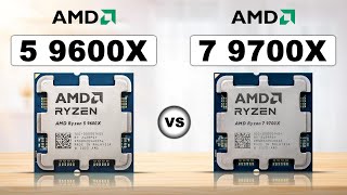 AMD Ryzen 5 9600X vs 7 9700X Review [upl. by Eidnew]