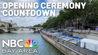 Countdown to the 2024 Paris Olympics opening ceremony [upl. by Decca963]