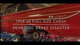 195864 full size GM car rear disc brake upgrade disaster [upl. by Shornick463]