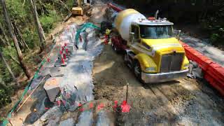 Timelapse  Smiths Creek Road Flood Restoration Project Aug – Oct 2023 [upl. by Kcirdahs438]