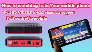 How to watching tv in mobile  set top box connecting Mobile • hellobox 8 DVBplayer  422 channels [upl. by Ennaillij906]