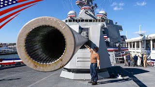 BIG GUN in Action The Power of the Mk 45 5Inch Naval Gun [upl. by Chun]