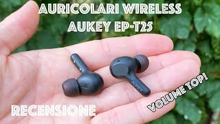 Recensione auricolari true wireless AUKEY EPT25 Minuscoli ma che potenza [upl. by Yardna]