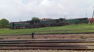 shunting movements including five trains actions at Rawalpindi railway station [upl. by Eduj]