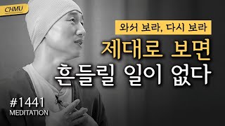 1441일 수행ㅣ때로는 말보다 침묵이 강하다 와서 보라 그리고 다시 보라 그러면 어디서든 주인이 될 것이다 ✔️제대로 보면 흔들릴 일이 없다 [upl. by Shurlocke482]