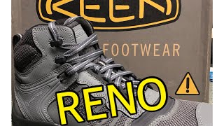 Unboxing Keen Reno Boots  First Delivery Food Service Boot Review [upl. by Imoin]