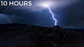 Heavy Thunderstorm amp Lightning Strikes in Distance  Rolling Thunder Wind amp Rain Sounds for Sleep [upl. by Eibbob120]