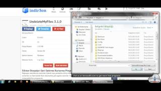 UndeleteMyFiles dosya kurtarma programı kurulumu [upl. by Inami]