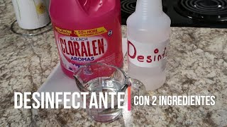 ✔️DESINFECTANTE PARA TODO USO CON DOS INGREDIENTES❗️ DESINFECTANTE CASERO Para LIMPIEZA DE HOGAR🏡 [upl. by Ahsina69]