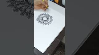 Mandala Art 🎨  Simple Mandala design Easy mandala art [upl. by Nnaeoj298]