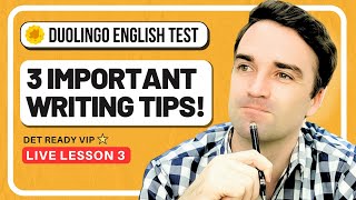 Duolingo English Test Three Essential Writing Tips [upl. by Alicirp]