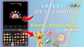 Redmi device ios174 fonts and emojis 🫶🏻🔥 free no zfontviral smartphone iphone [upl. by Eneluqcaj]