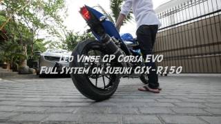 Knalpot LeoVince Suzuki GSXR150  Den Dimas [upl. by Frodin]