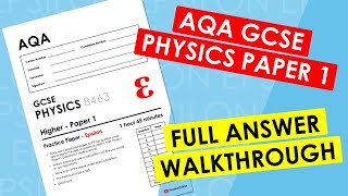 AQA GCSE Physics Paper 1H  Full Walkthrough [upl. by Hgielra]