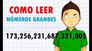 COMO LEER NÚMEROS MUY GRANDES Super Fácil [upl. by Ellek]