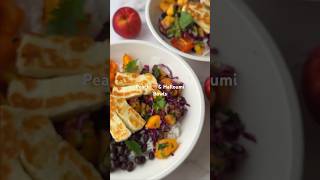 Peach amp Halloumi Protein Bowls [upl. by Loos]