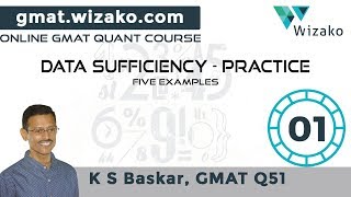 GMAT Data Sufficiency Practice Questions  DS Tutorials  5 GMAT Sample Questions [upl. by Odnomor]