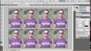 Creating Passport Size photo in Photoshop cs5 [upl. by Eelrak]