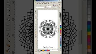 Shape Design in Corel Draw shorts coreldraw [upl. by Nager948]