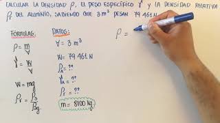 Densidad peso específico y densidad relativa 2 [upl. by Samul]