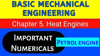 Petrol cycle Important Numericals  Otto cycle  Fuel Air  BME  BtechBE 1st year Engineering [upl. by Beatty]