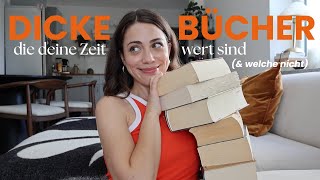 DICKE BÜCHER die deine Zeit wert sind und welche nicht  Buchempfehlungen [upl. by Arbmat]