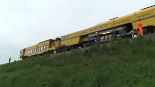 Plasser amp Theurer DYNAMIC STOPFEXPRESS 09 3X in Einsatz im Mai 2014 In der Weststeiermark Teil 22 [upl. by Mckee622]