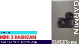 Garmin Mini 3 Dash Cam  Setup and Review [upl. by Brandenburg]