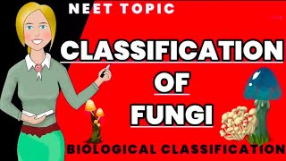 classification of fungi  Class 11 biology ncert NEET [upl. by Atirhs]