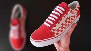 HOW TO BAR LACE VANS OLD SKOOLS BEST WAY ON YOUTUBE [upl. by Zetana]