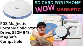 PO8 MAGNETIC PORTABLE SOLID STATE DRIVE FOR IPHONE [upl. by Hanad]