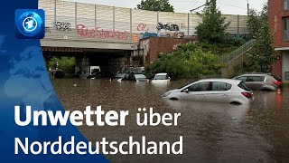 Unwetter über Norddeutschland [upl. by Innos]